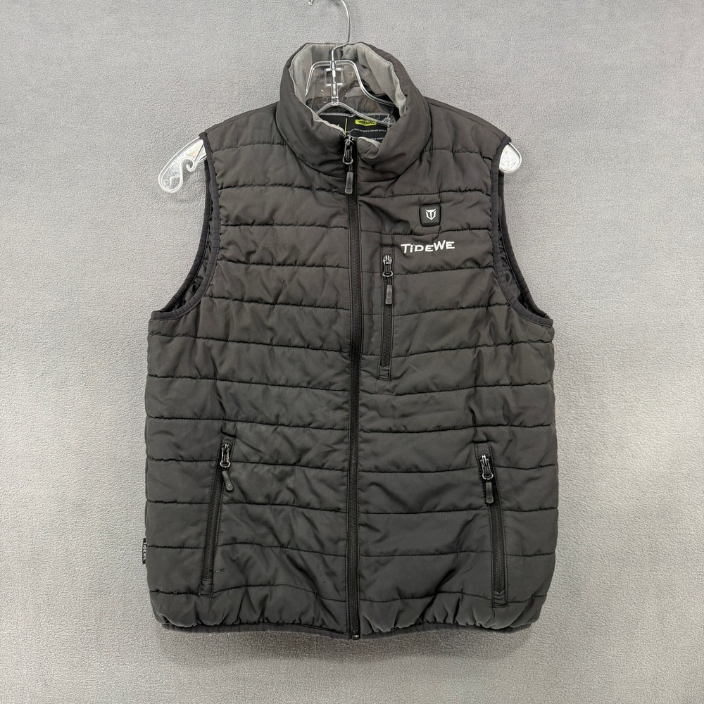 TideWe Puffer Jacket Womens S Heated Vest Black USB Battery Not Included